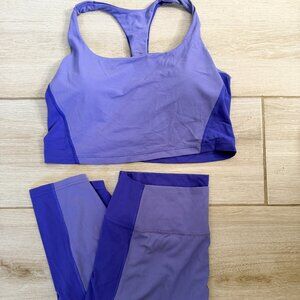 Athleta Allyson Felix Legend 2 Piece Sports Bra and Legging 2XL
